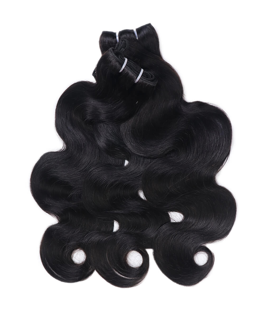 eullair Body Wave 3 Bundles with 2x6 Closure 100% Human Hair Bundles