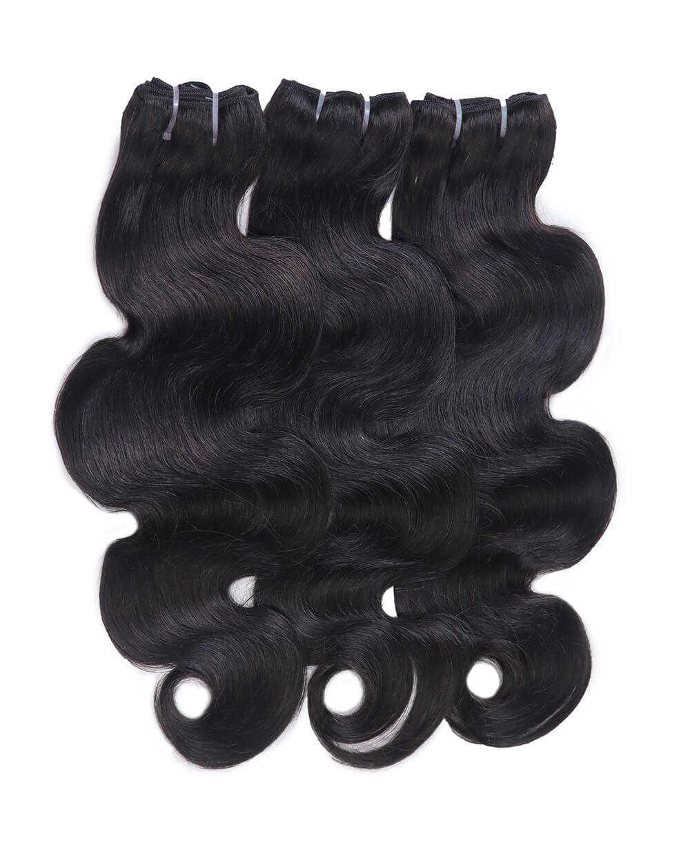 eullair Body Wave 3 Bundles with 2x6 Closure 100% Human Hair Bundles