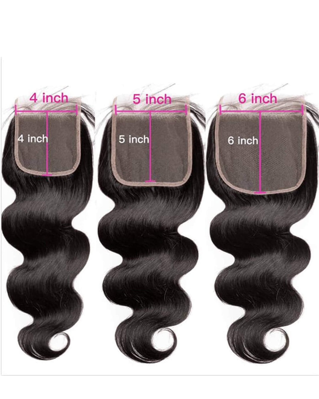 Eullair Body Wave Bundles with Closure & Frontal – 3 Bundles Human Hair Deals with 4x4/ 5x5/ 13x4/ 13x6 Frontal