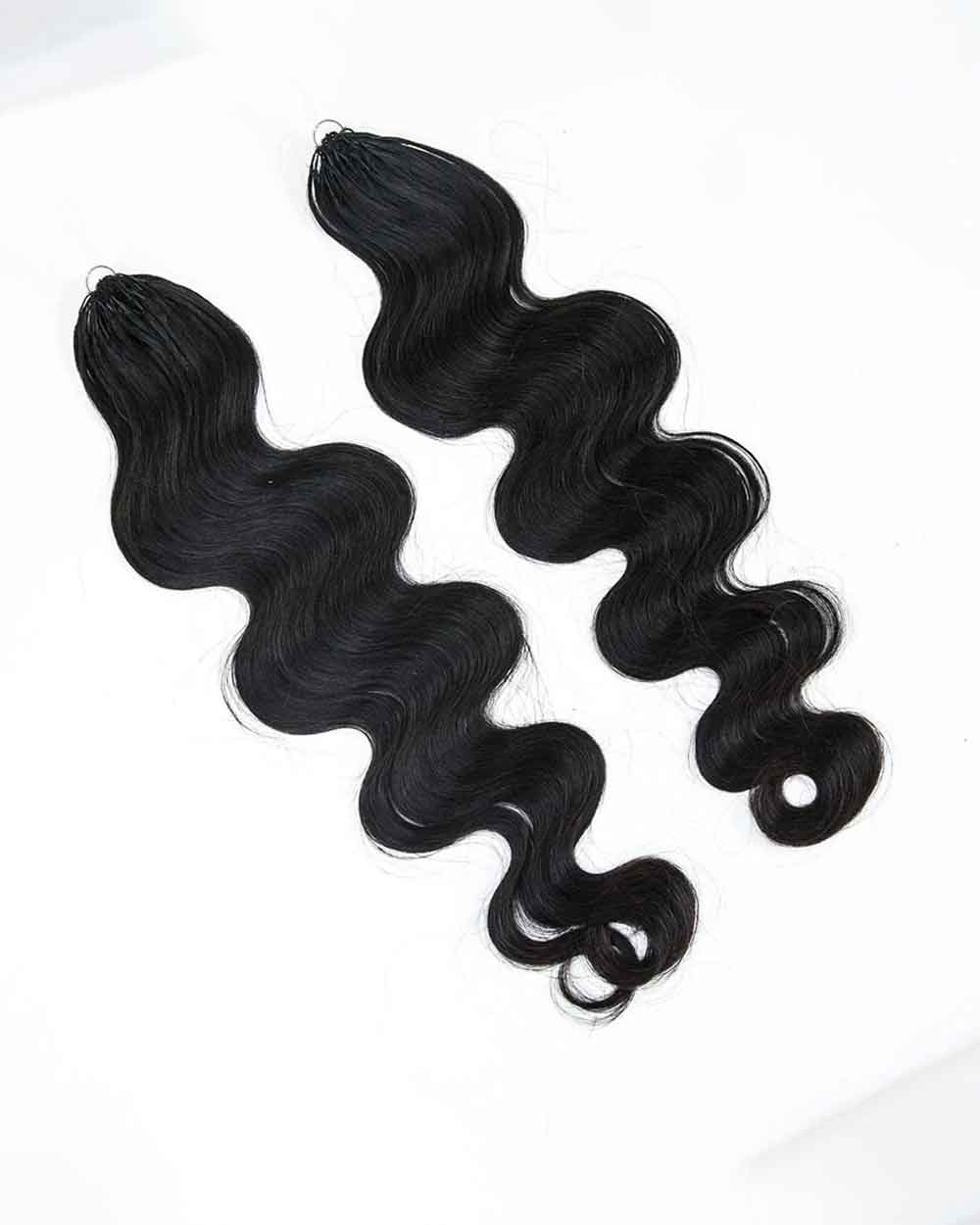eullair Body Wave Crochet Hair - 60g Pack (50 Strands) for Extra Volume