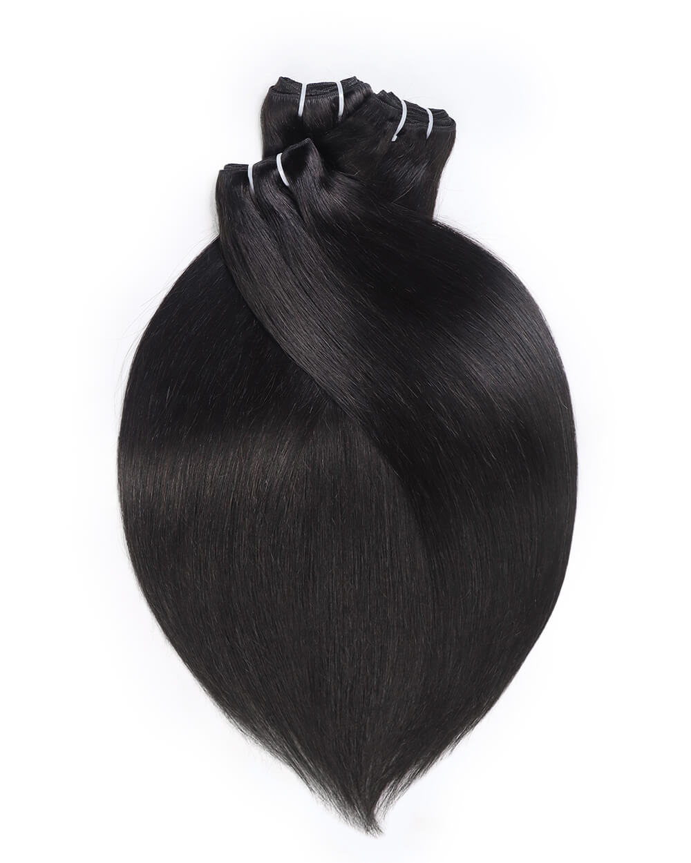 eullair Raw Hair Bone Straight 3 Bundles with 2x6 Lace Closure 100% Raw Human Hair