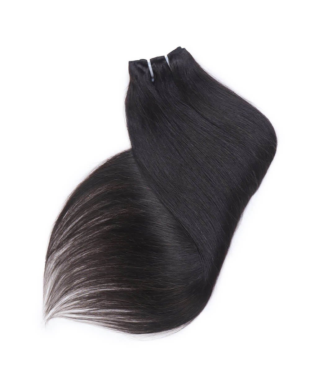 eullair Raw Hair Bone Straight 3 Bundles with 2x6 Lace Closure 100% Raw Human Hair