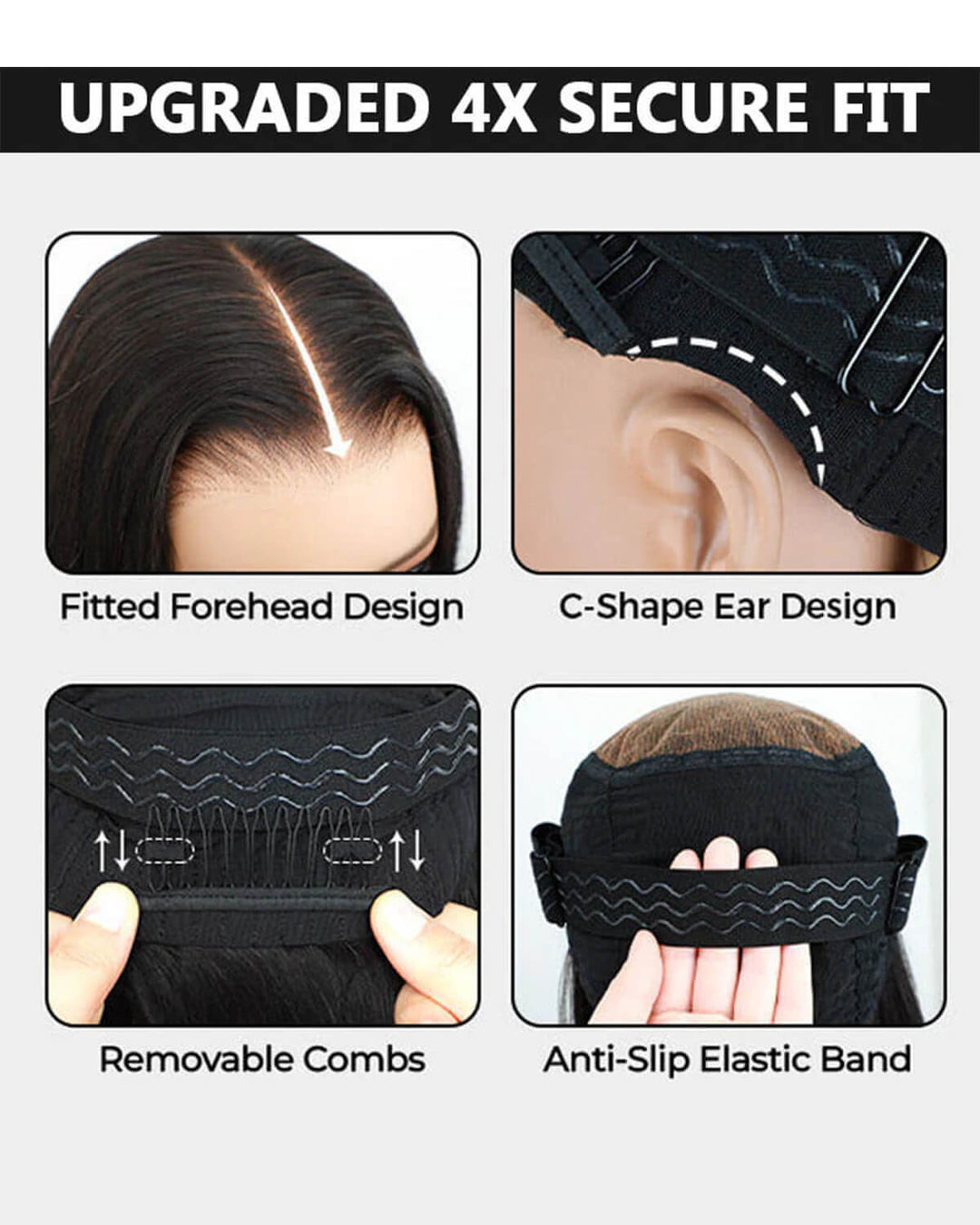 eullair Bouncy Wave Put On Go Glueless Wig 9x6 Pre Cut Short Bob Wig With Curtain Bangs Human Hair Wigs