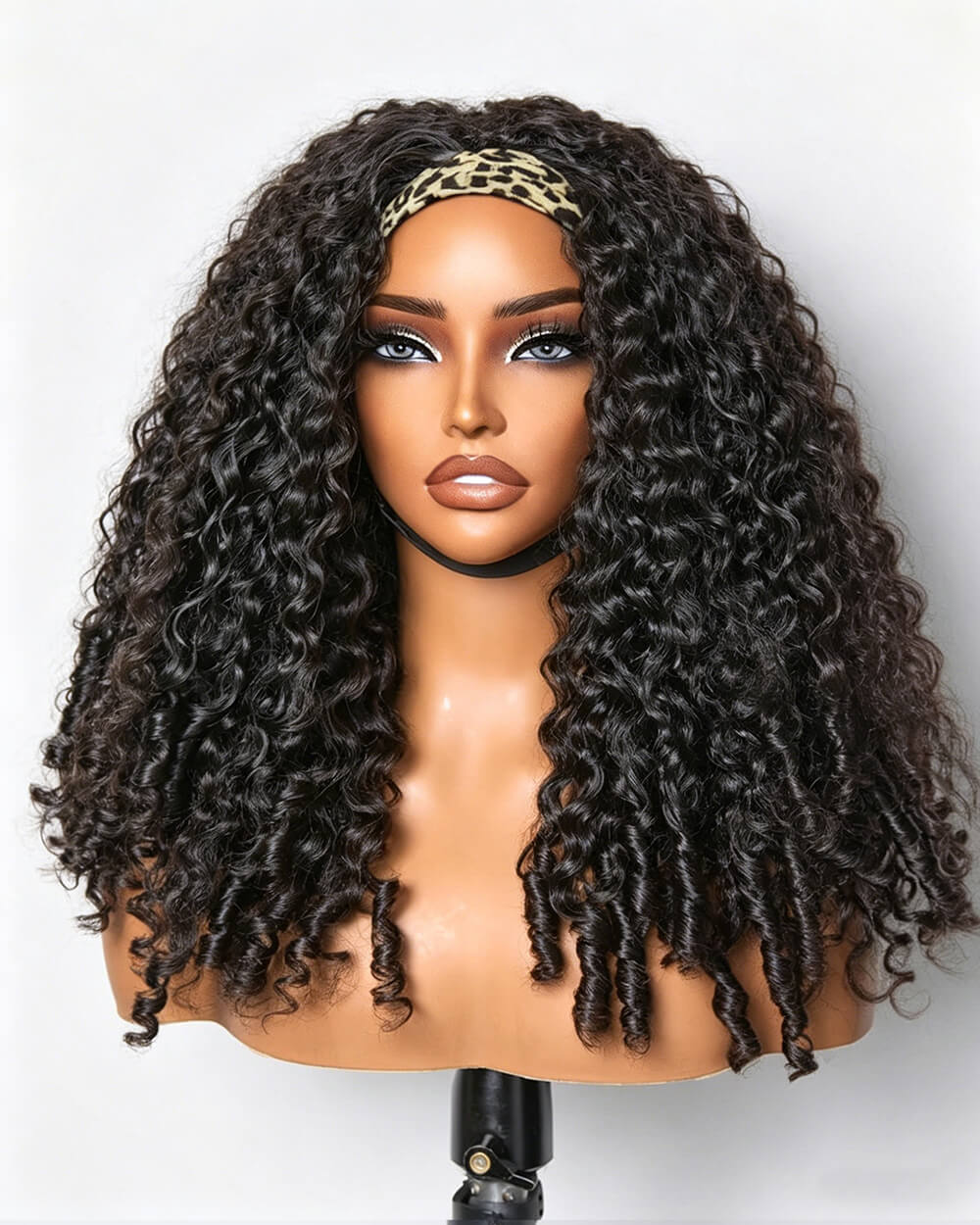 eullair Burmese Curly Ice Silk Headband Wig Natural Hair Look Easy to Wear Beginner Friendly