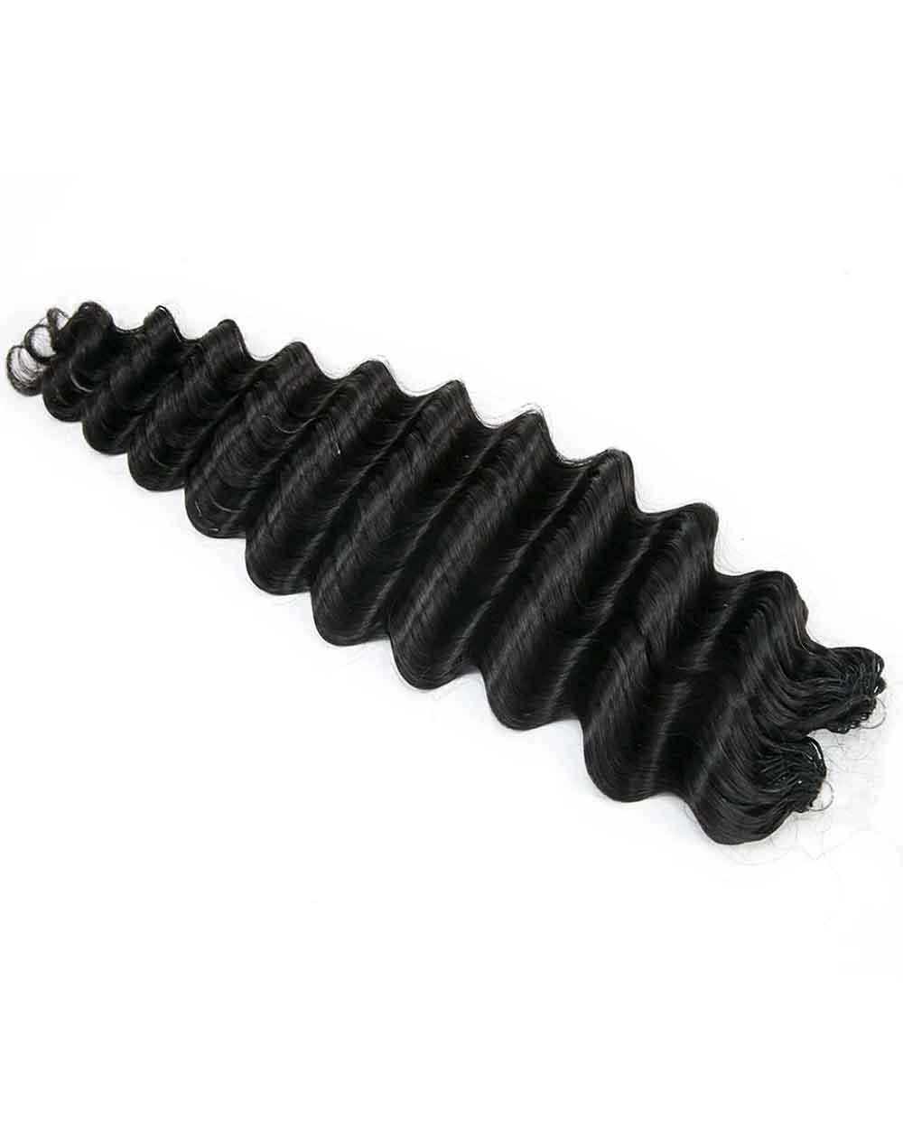 eullair Deep Wave Crochet Braiding Hair - Bleachable 100% Virgin Human Hair
