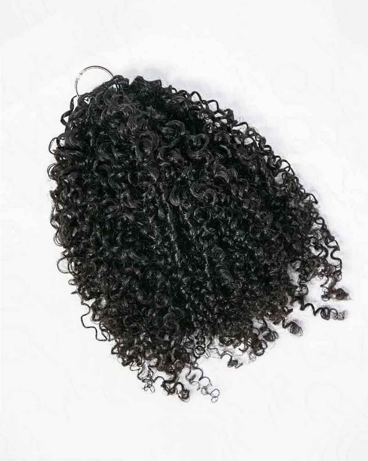 eullair Feather Crochet Curly Hair - 3C-4A Kinky Coily 100% Human Hair Pre-Looped