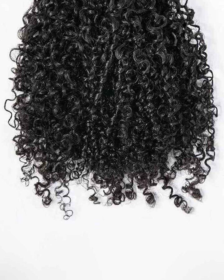 eullair Feather Crochet Curly Hair - 3C-4A Kinky Coily 100% Human Hair Pre-Looped