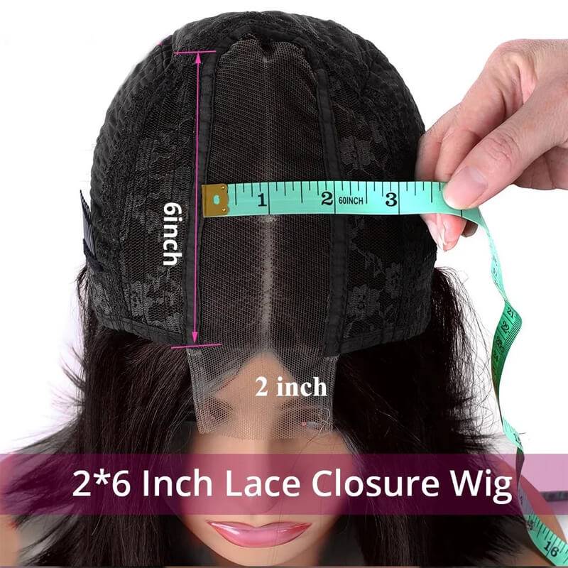 eullair Kim K 2x6 Lace Closure Wig | Deep Part Human Hair Wig Transparent Lace All Textures