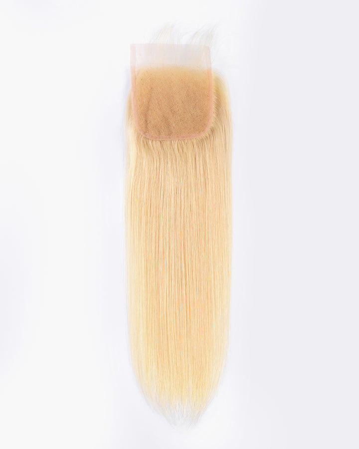 eullair Platinum 613 Straight Bundles With Closure 3 Bundles With 4x4 Lace Closure Brazilian Virgin Human Hair Weave