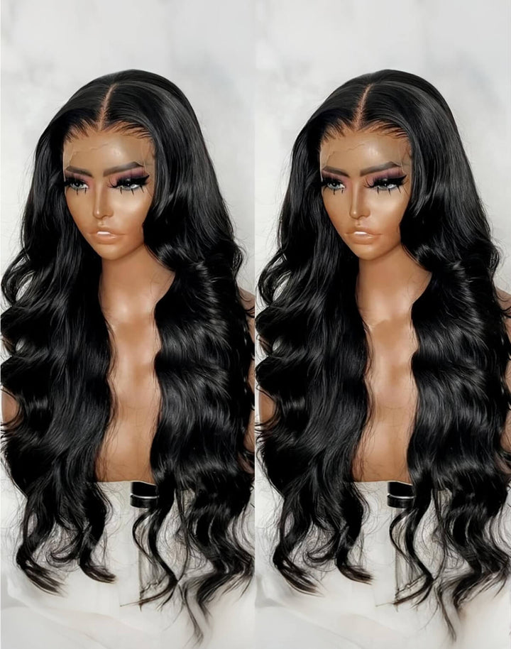 eullair Pull & Go Body Wave Wig Drawstring 9x6 Glueless Lace Wigs Pre-Bleached Beginner Friendly