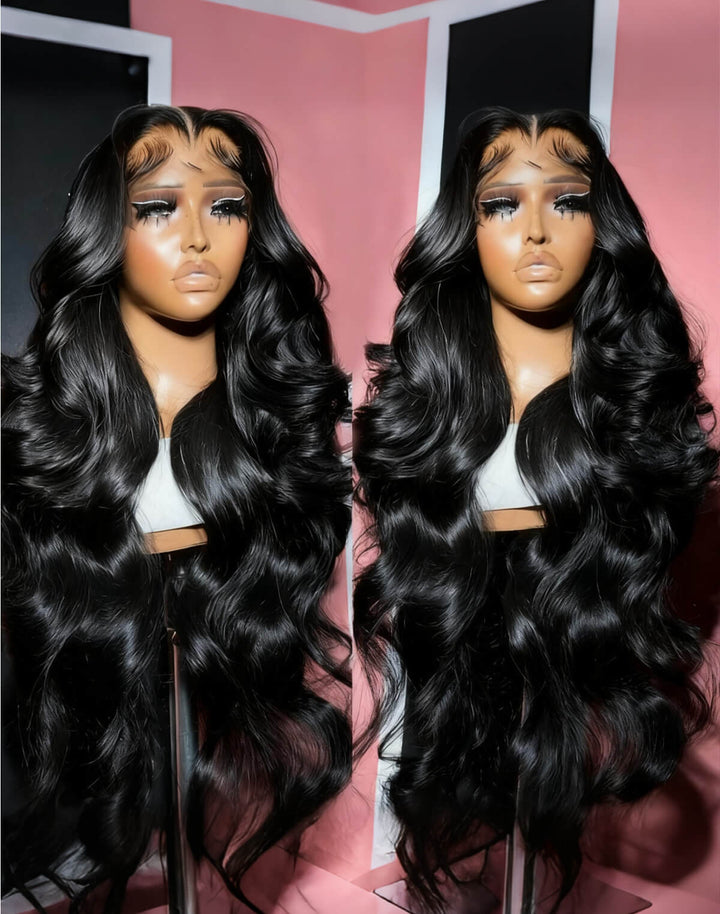 eullair Pull & Go Body Wave Wig Drawstring 9x6 Glueless Lace Wigs Pre-Bleached Beginner Friendly