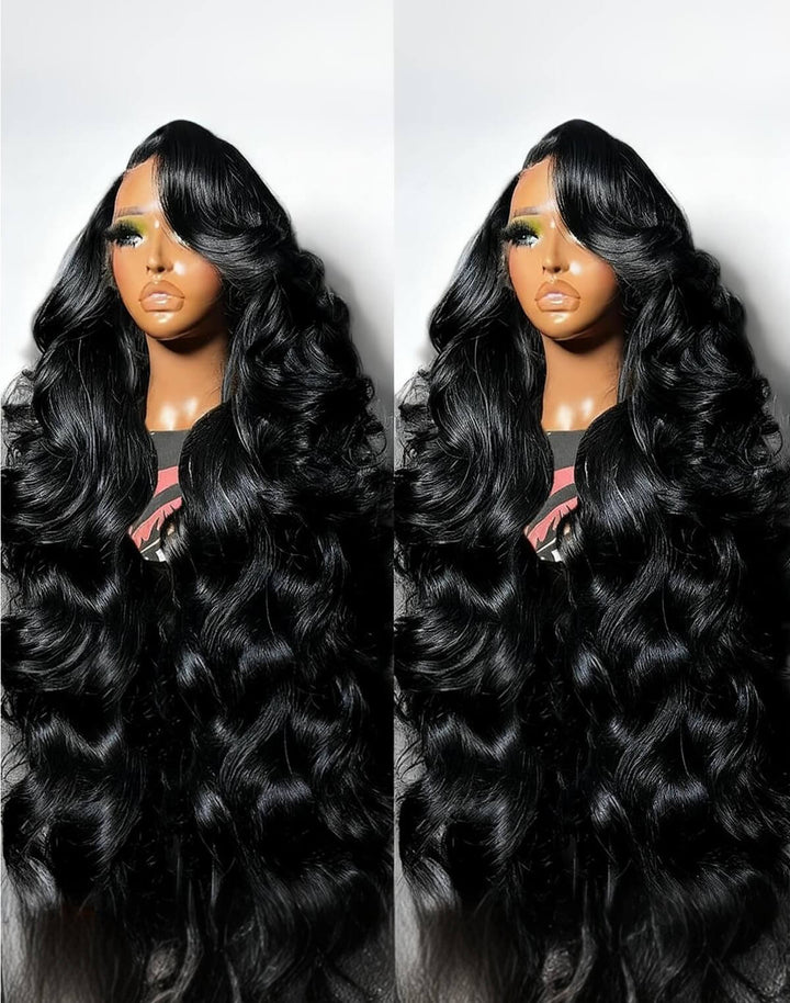 eullair Pull & Go Body Wave Wig Drawstring 9x6 Glueless Lace Wigs Pre-Bleached Beginner Friendly