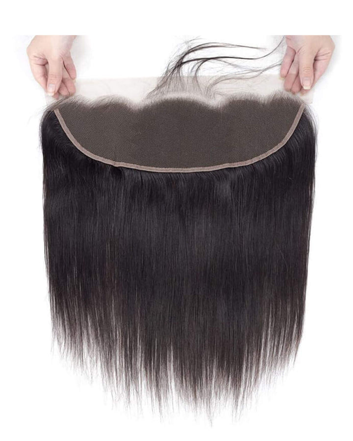 Eullair Straight Bundles with Closure & Frontal – 3 Bundles Human Hair Deals with 4x4/ 5x5/ 13x4/ 13x6 Frontal