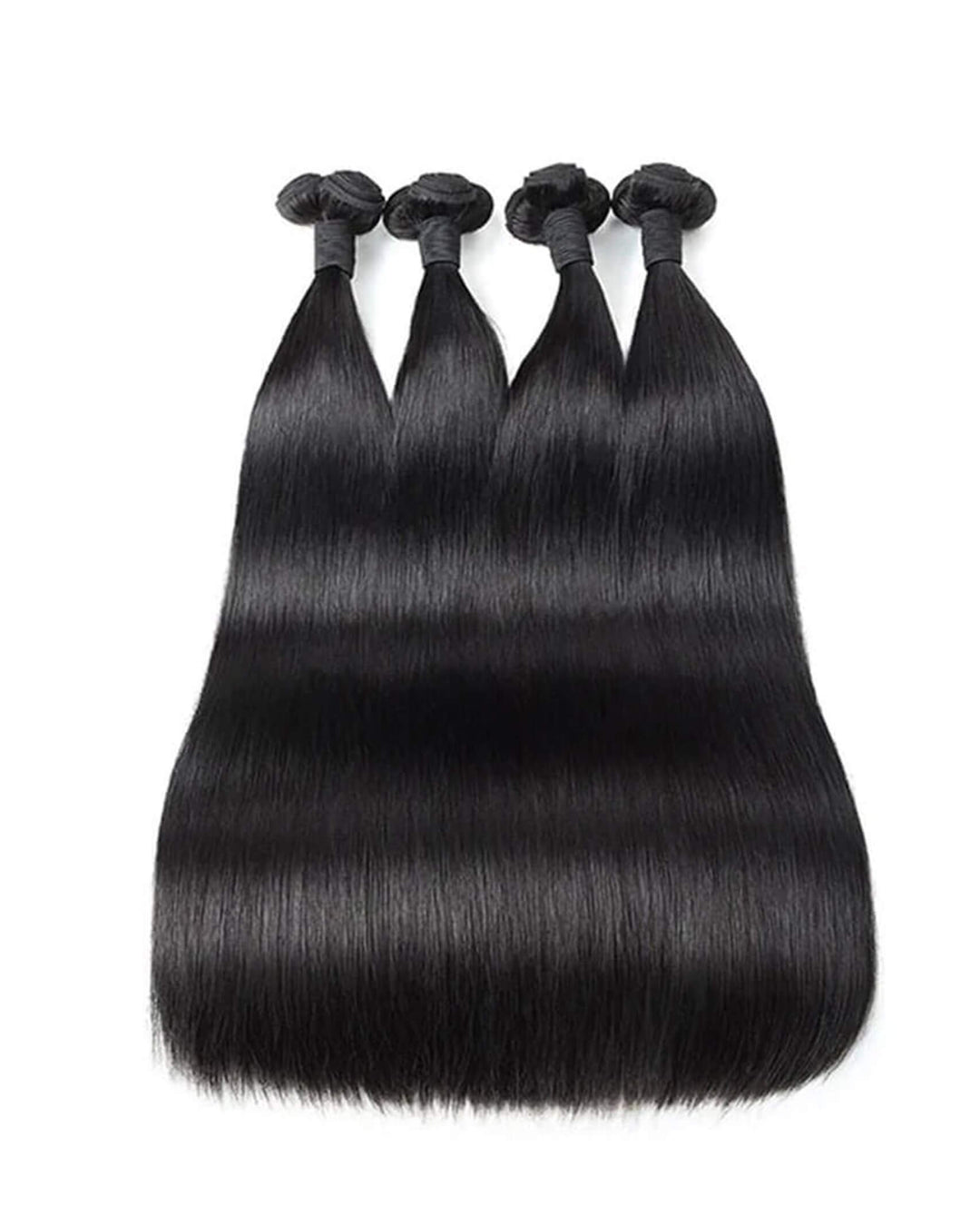 Eullair Straight Bundles with Closure & Frontal – 3 Bundles Human Hair Deals with 4x4/ 5x5/ 13x4/ 13x6 Frontal