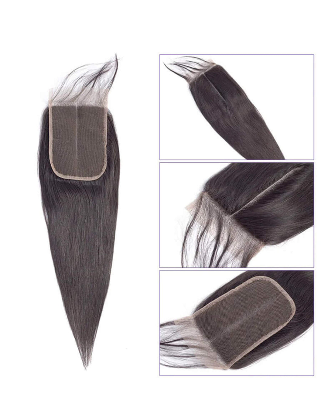 Eullair Straight Bundles with Closure & Frontal – 3 Bundles Human Hair Deals with 4x4/ 5x5/ 13x4/ 13x6 Frontal