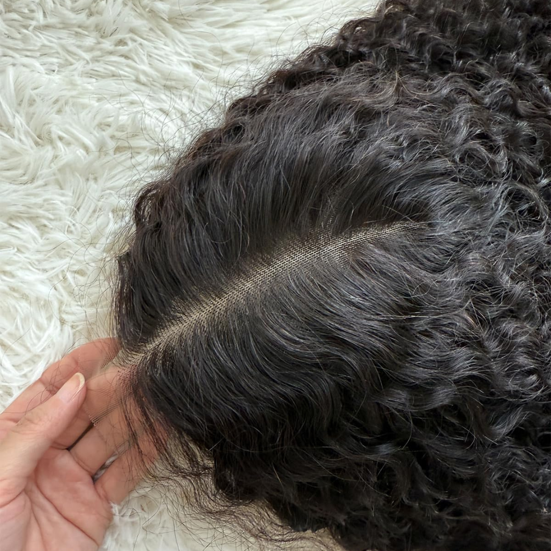 eullair Super Double Drawn Wigs Paring Max 9x6 Burmese Curl Glueless Wigs 250% Density Drawstring Wig