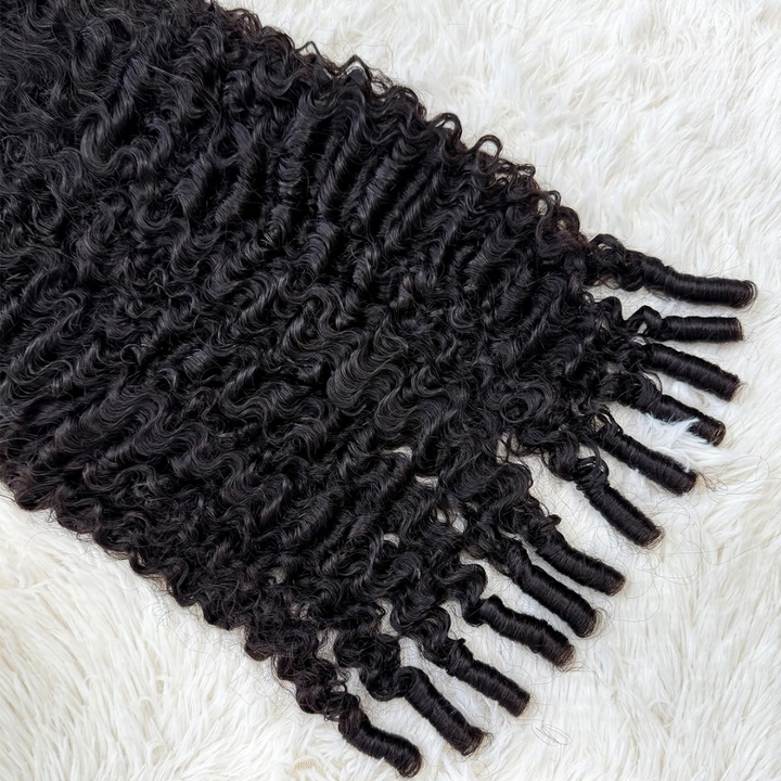 eullair Super Double Drawn Wigs Paring Max 9x6 Burmese Curl Glueless Wigs 250% Density Drawstring Wig
