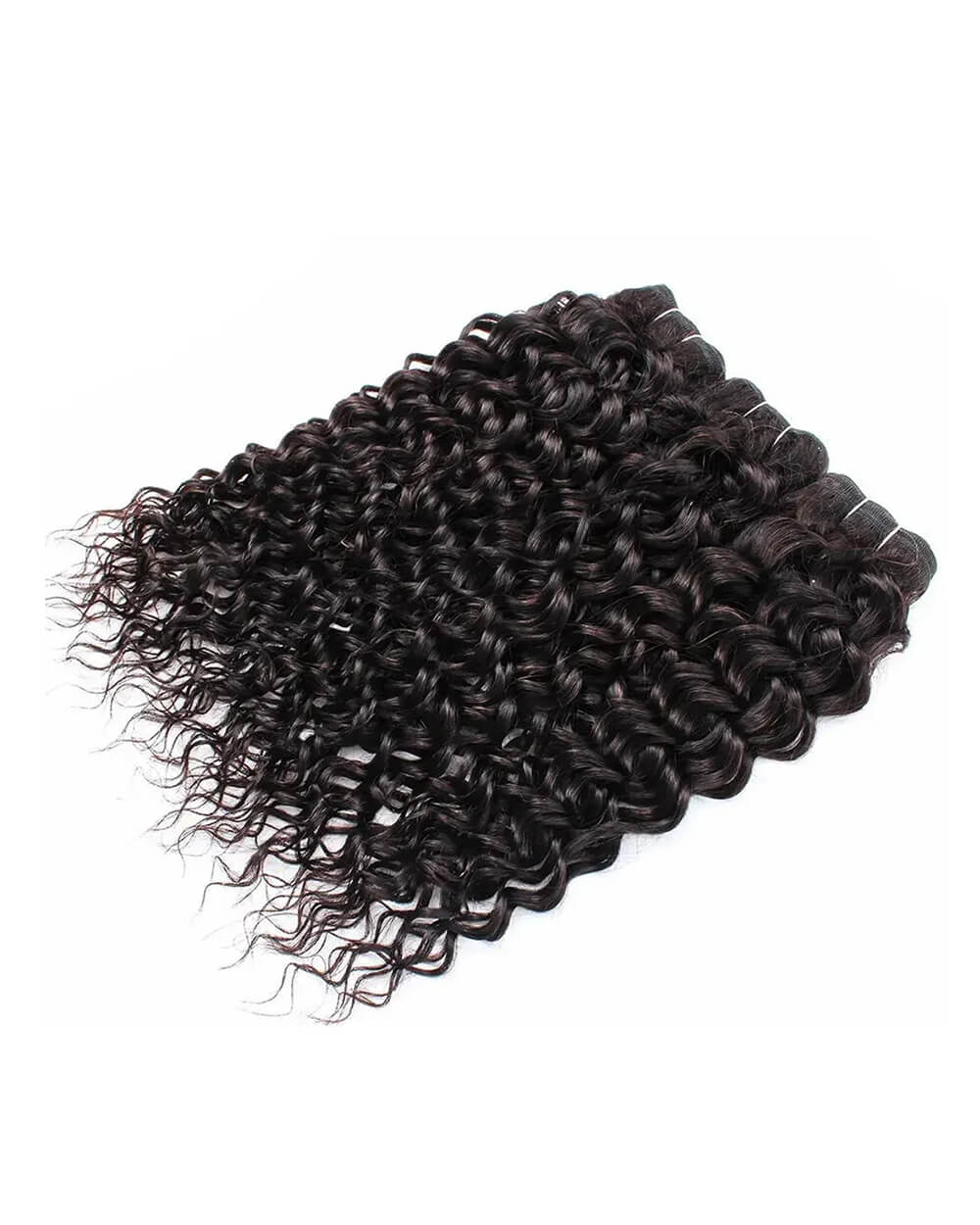 eullair Water Wave Bundles with 2x6 Closure - Pre-plucked Natural Hairline Invisible Swiss Lace Human Hair