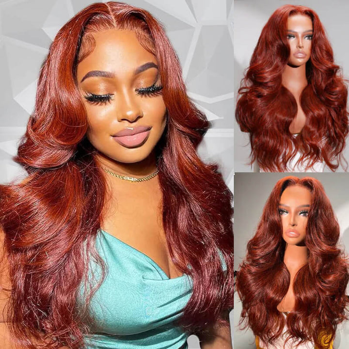 Flash Sale $159=28inch| Fabulous Fall Wavy Colored Wig! eullair Affordable Body Wave Human Hair 13x4 Lace Frontal Wig| Cost-effective Choice