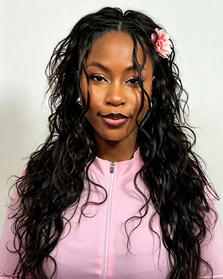 eullair Body Wave Crochet Hair - 60g Pack (50 Strands) for Extra Volume