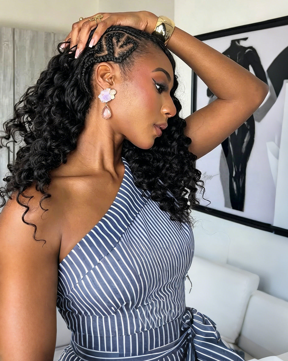 eullair Deep Wave Crochet Braiding Hair - Bleachable 100% Virgin Human Hair