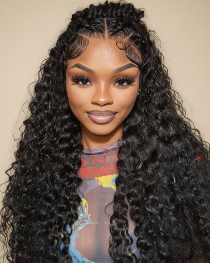 eullair Drawstring 6x4 13x4 Glueless Upgrade Affordable & Beginner Friendly Deep Wave Lace Frontal Wig | Best Seller