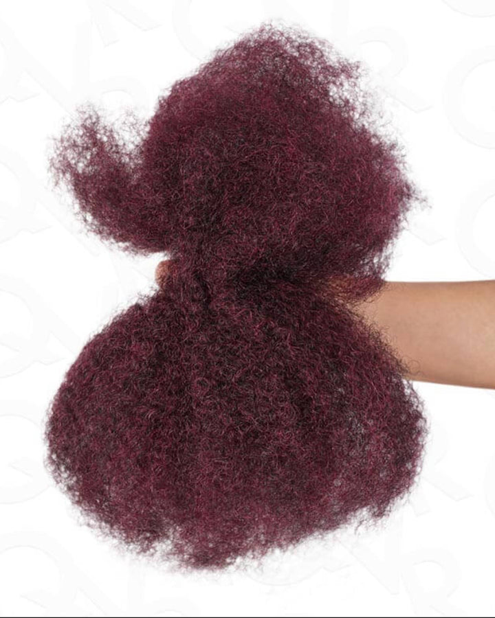 eullair Mini Twist Human Hair Dark Brown Afro kinky Bulk Hair Extensions For Twist Braiding Dreadlock Human Hair - Natural Black Afro Kinky Texture