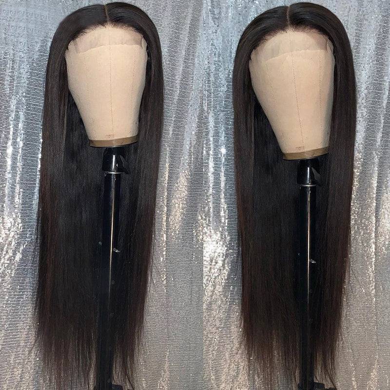 15A Super Grade | eullair Double Drawn Human Hair Wigs Bone Straight HD Lace Frontal Wig