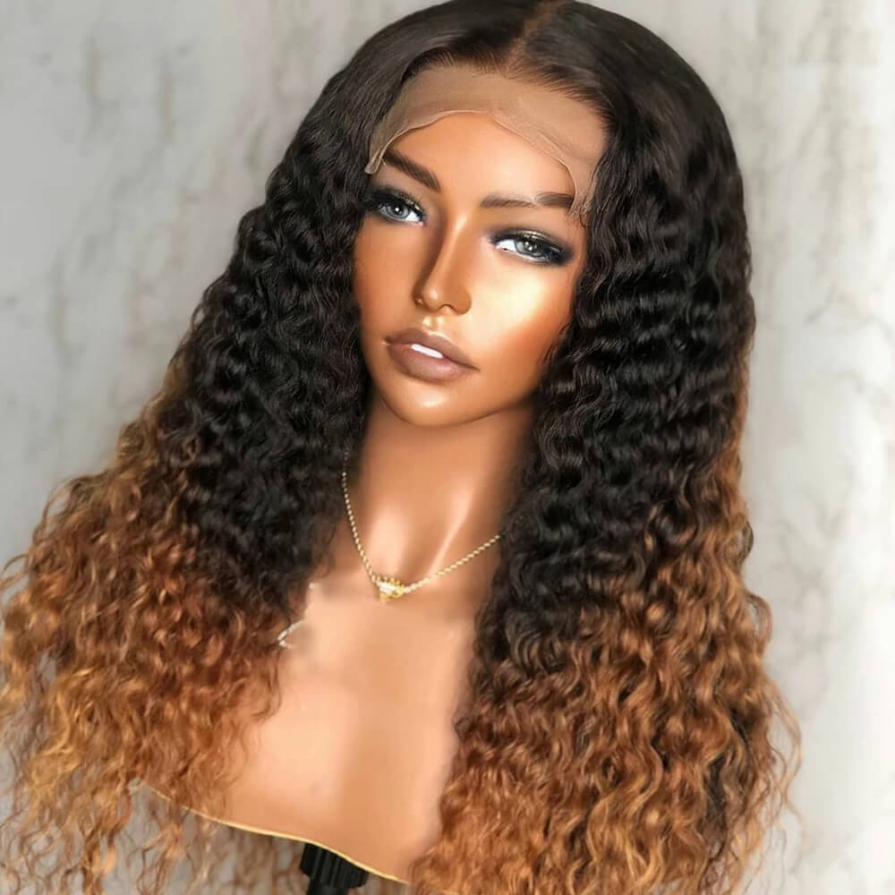 Inner Ombre Brown Collection! eullair Mixed Brown Body Wave/Water Wave Lace Frontal Wig