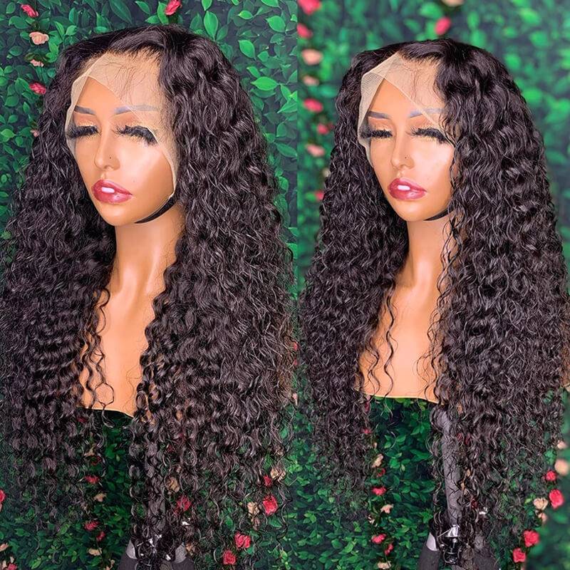 eullair Stunning Wet Look Water Wave 13x4 Lace Front Wig | Low Maintenance Wig