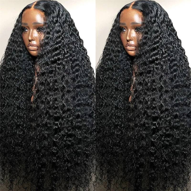 eullair PreCut Wear Go Glueless Air Cap Wig Human Hair Jerry Curly 4x4/5x5/13x4 HD Lace Closure Wigs Beginners Friendly Airy Wigs Bleached Knots