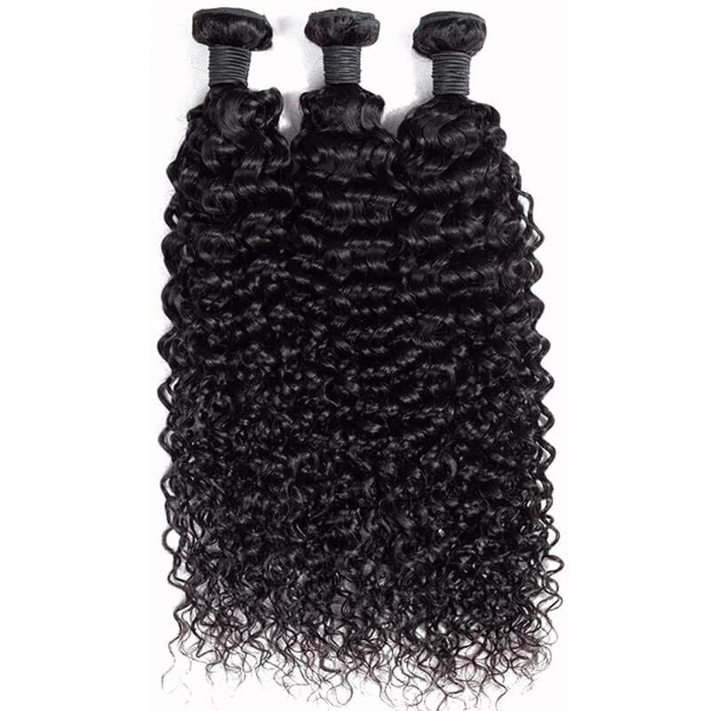 eullair Curly Hair Bundles With Closure 3/4 PCS With 4x4 5x5 6x6 HD Lace Closure