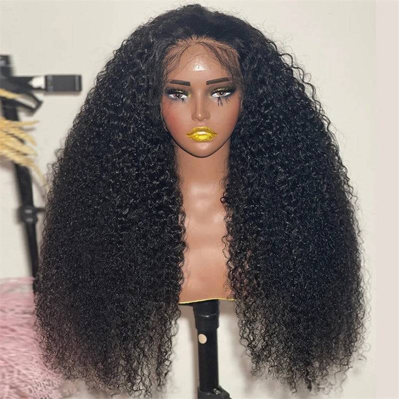 eullair Air Wig Wear Go Glueless Breathable Cap Pre Bleached Knots Kinky Curly Human Hair Wig Quick Install 4x4 5x5 13x4 Pre Cut Lace Closure Wig For Women