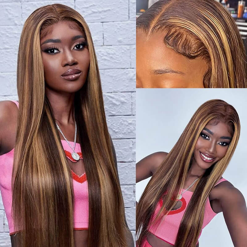 Highly Request! Beyonce Style Balayage Highlights Lace Frontal Wig | TikTok-Inspired