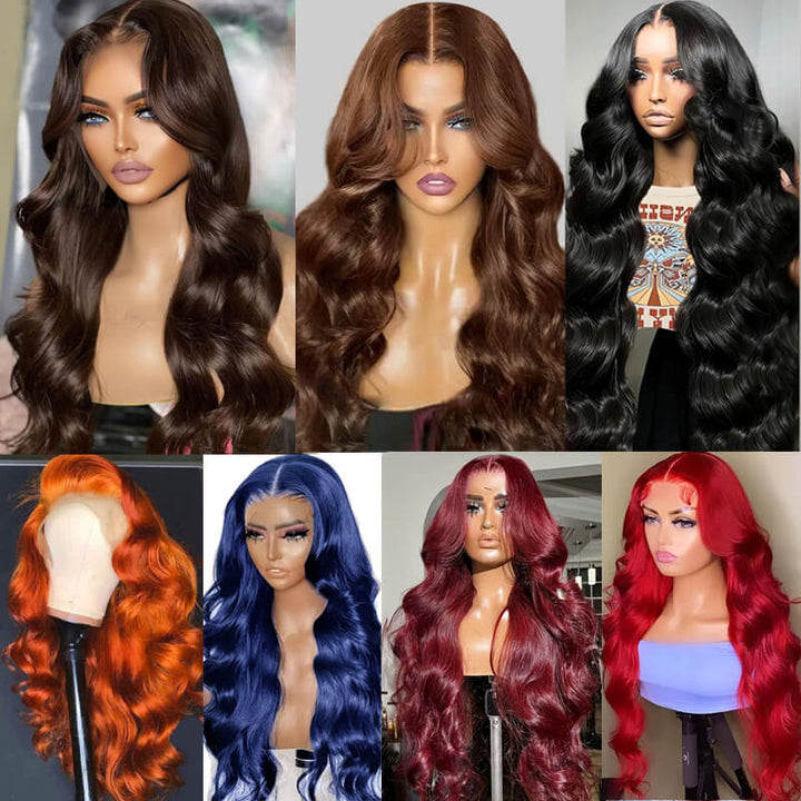 Flash Sale $199=30inch| Fabulous Wavy Wig! eullair Pre Colored Affordable Body Wave Human Hair 13x4 Lace Frontal Wig
