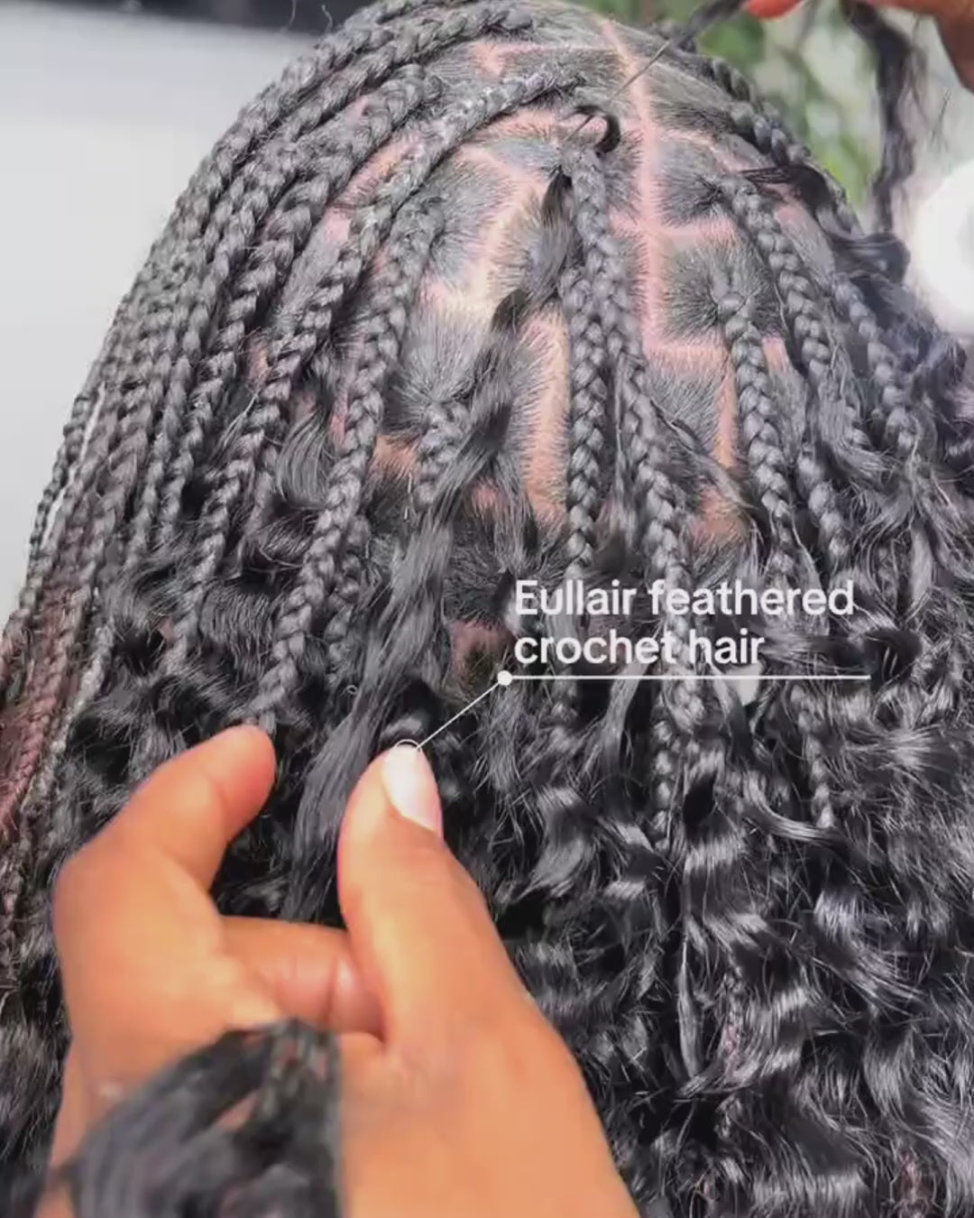 【US Warehouse Shipping】eullair Burmese Curly Hair - Lightweight 100% Human Hair Crochet Extensions
