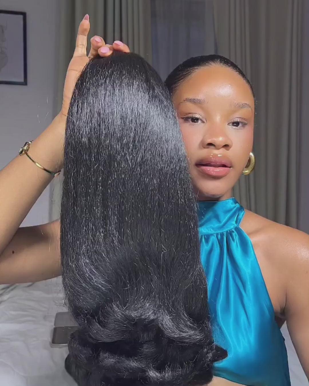 eullair Kinky Straight Curl End Human Hair Drawstring Ponytail Adjustable Instant Volume 100% Human Hair Extensions For Black Women