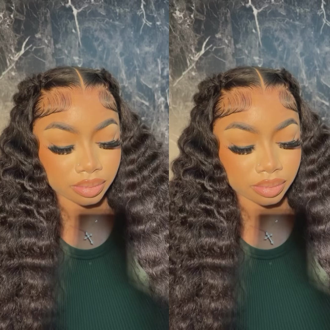 eullair Versatile & Breathable 360 Lace Frontal Wig Cheap Human Hair Wigs 12-30inch