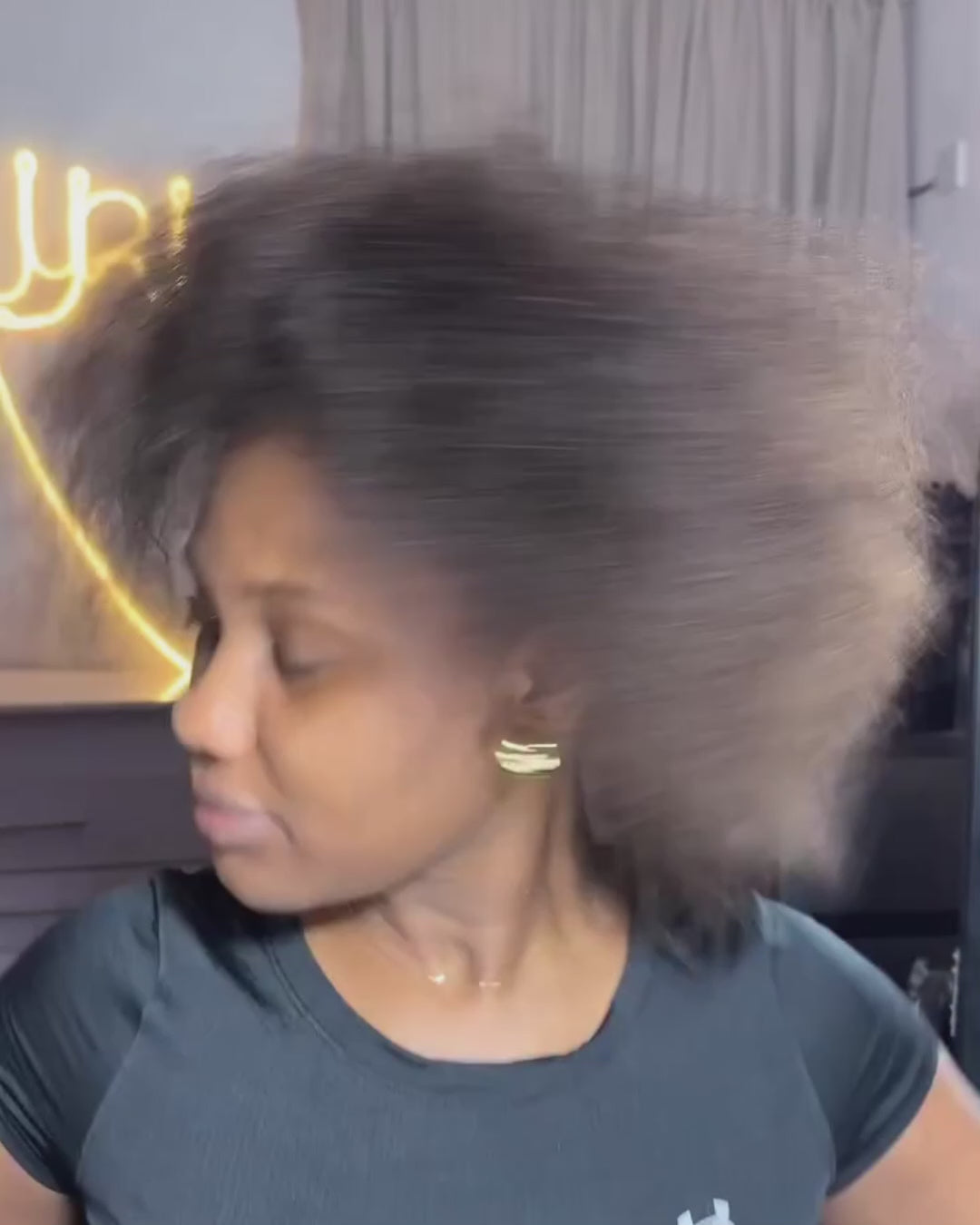 eullair 100% Human Hair Bulk for Braiding & Dreadlocks - Natural Black Afro Kinky Texture