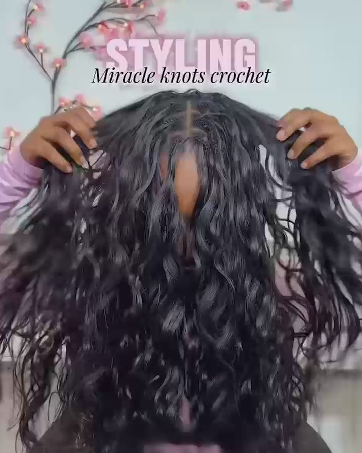 eullair Body Wave Crochet Hair - 60g Pack (50 Strands) for Extra Volume
