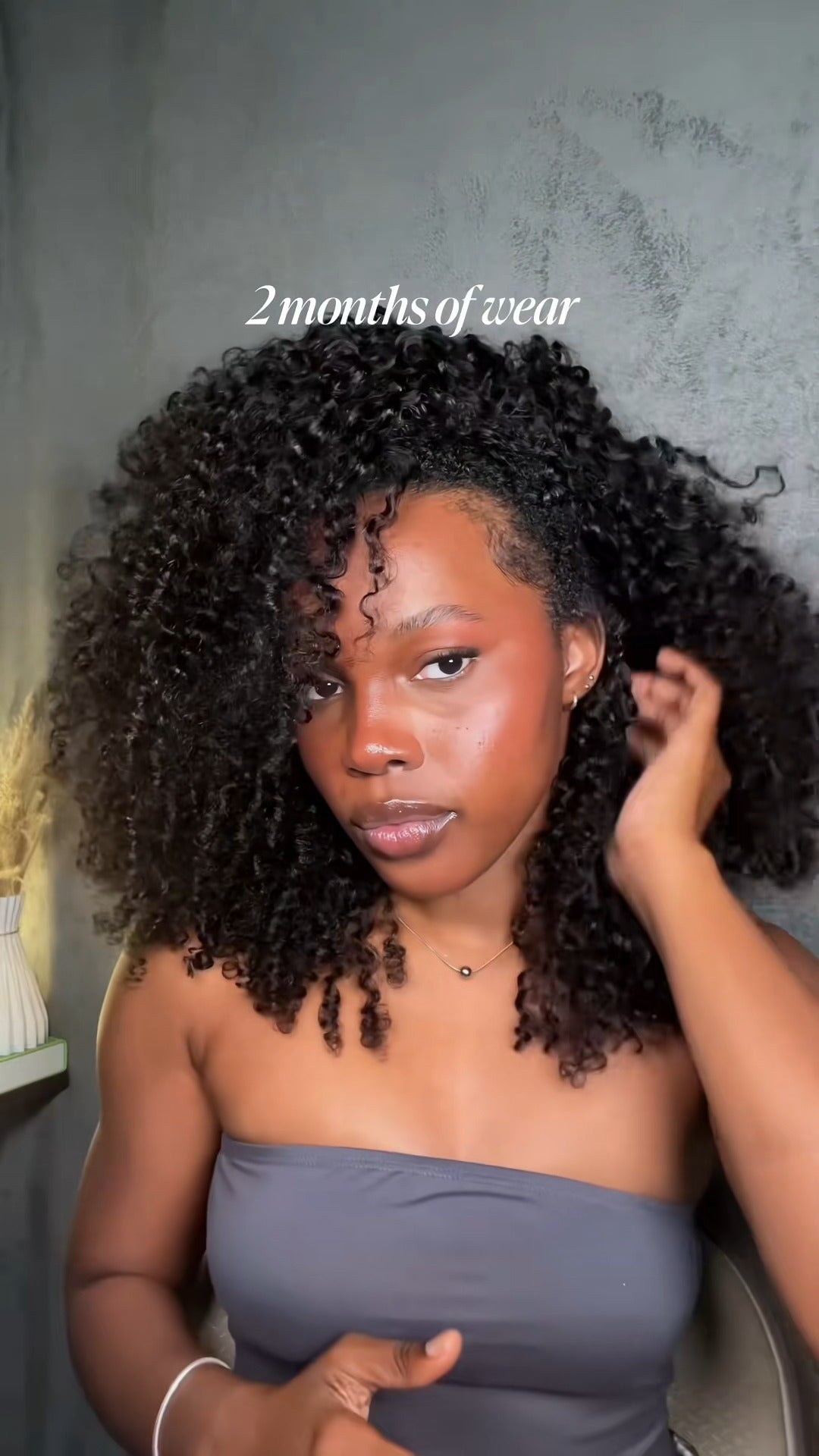 eullair Burmese Curly Hair - Lightweight 100% Human Hair Crochet Extensions