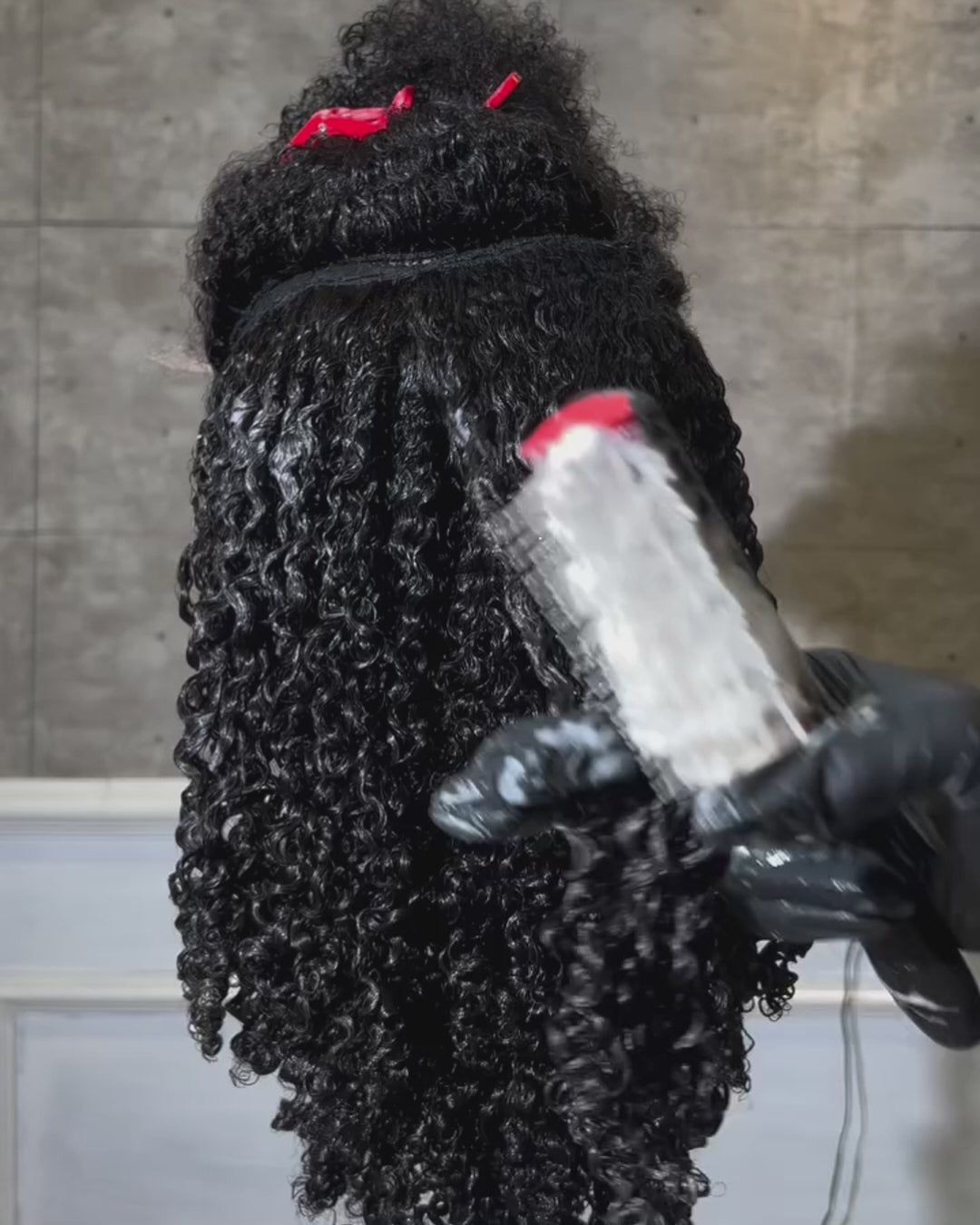 eullair Kinky Curly 4C Edges Invisi Strap Snug Fit Laid Flat 360 Transparent Lace Wig with Curly Baby Hair All