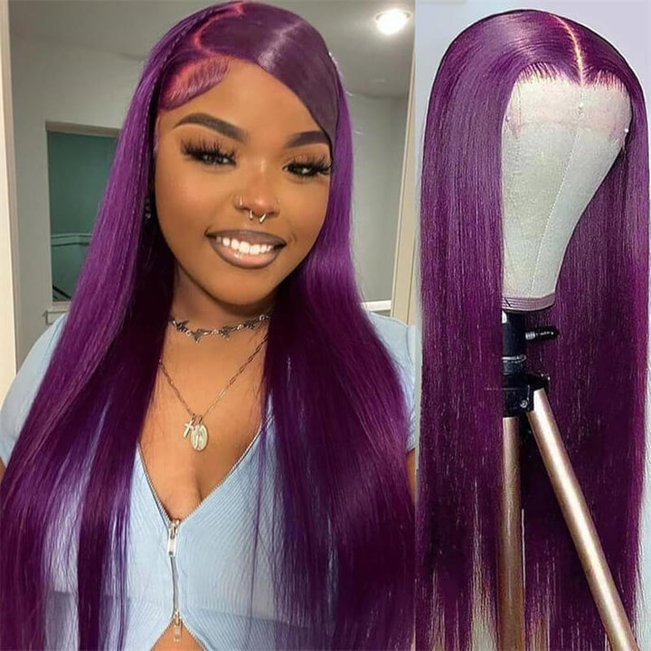 Flash Sale $159=28inch Wig| eullair TikTok Trendy Bomb Pre Colored 13x4 Lace Frontal Human Hair Wig Invisible Lace