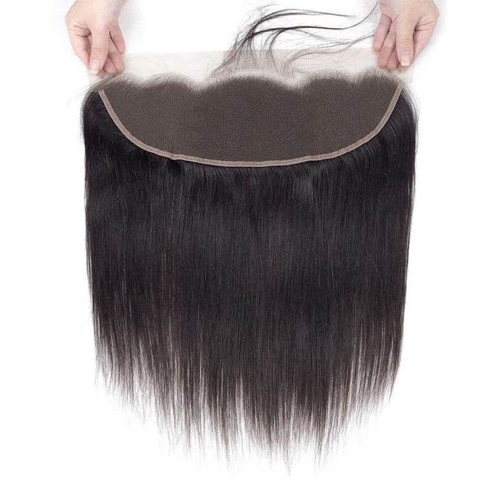 eullair Straight Hair Bundles With Closure 3/4 PCS With 4x4 5x5 6x6 HD Lace Closure