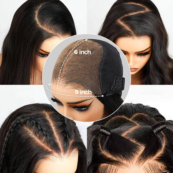 eullair Lace Front Wigs 7x6 9x6 PartingMax Glueless Wigs Human Hair Pre Plucked Water Wave Bye Bye Knots Pre Cut Lace Wig for Black Women