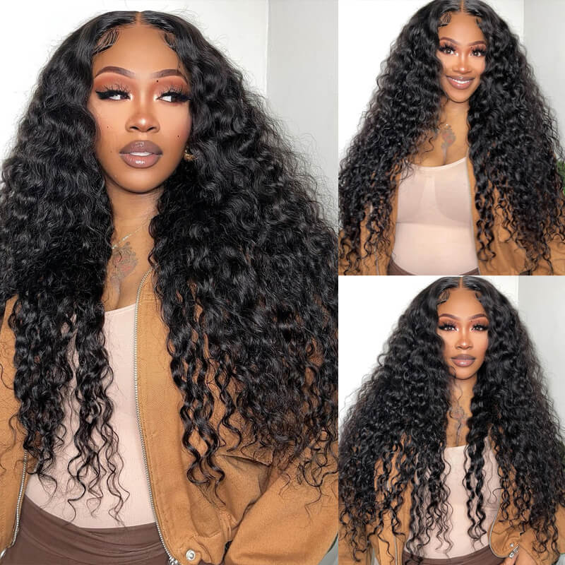 eullair Stunning Wet Look Water Wave HD Lace Front Wig | Low Maintenance Wig