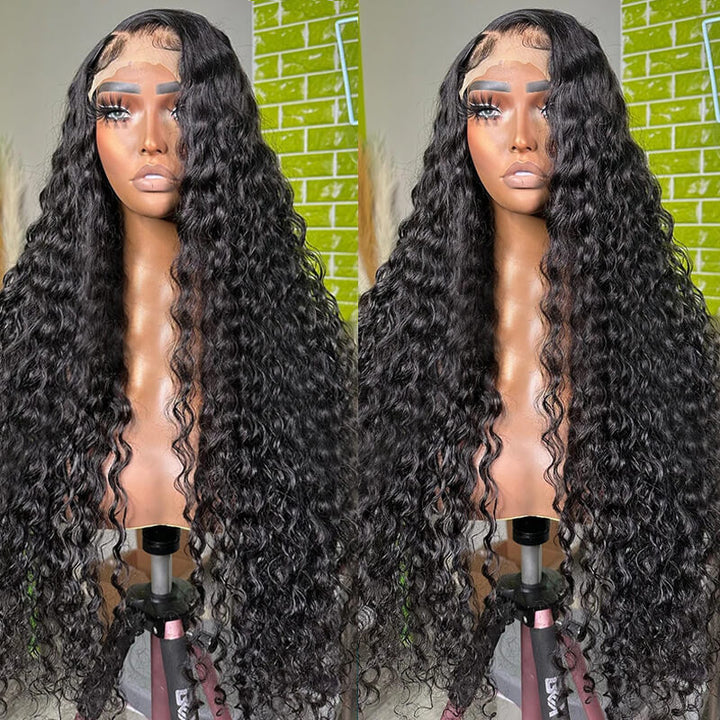 eullair Stunning Wet Look Water Wave HD Lace Front Wig | Low Maintenance Wig