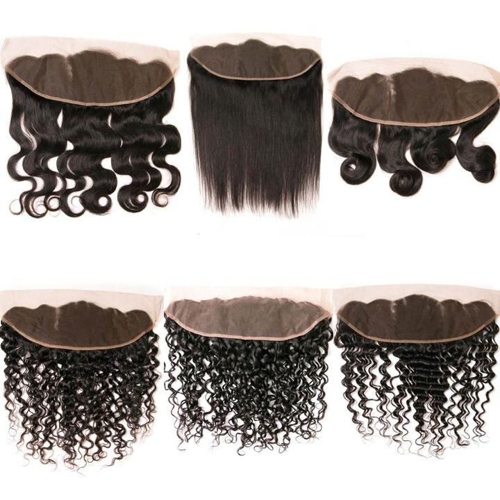 1 Piece Virgin Human Hair 13x4 Lace Frontal Medium Brown 10-20 Inches ...