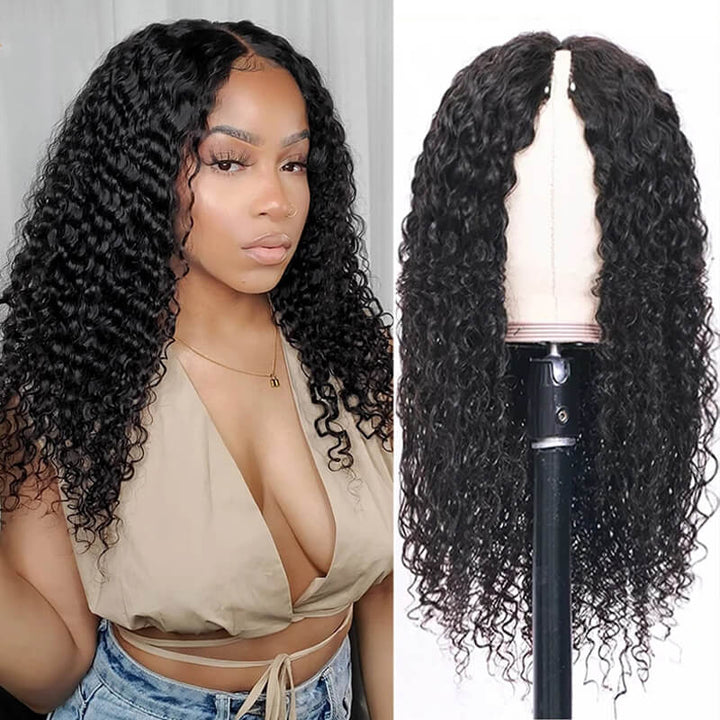 Most REALISTIC Glueless WIG | REAL Scalp V Part Thin Part Natural Hair Wig No Glue No Leave Out Needed