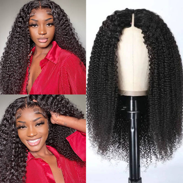 Most REALISTIC Glueless WIG | REAL Scalp V Part Thin Part Natural Hair Wig No Glue No Leave Out Needed